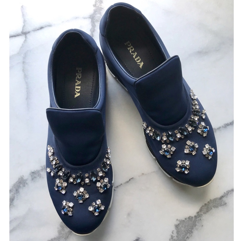 ⋒ Perfect Condition Prada Slip On Sneakers Shoes